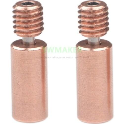 2pcs Kraken Bi metal copper alloy Heat Break throat 1.75mm High temperature version for Chimera/Cyclops TEVO 3D printer parts