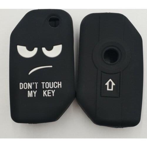2PC Silicone Key Remote Cover Case Protect for BMW 2 button Key Cover Flip Key Accessaries