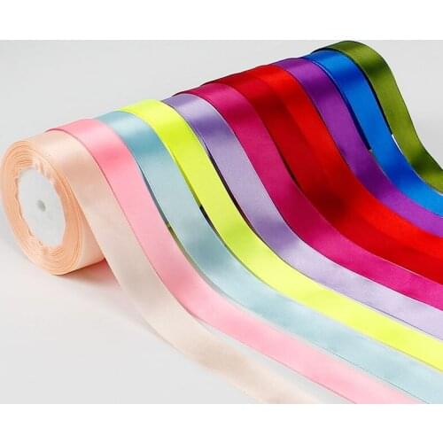 6/10/15/20/25/40/50mm Wedding Party Decor Satin Ribbons DIY Artificial Crafts Supplies Sewing Accessories Scrapbooking Material