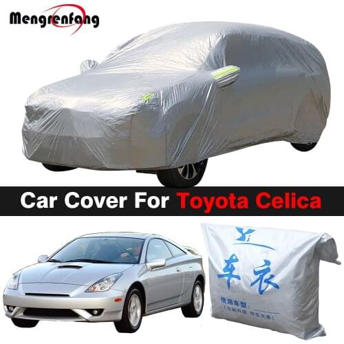 Full Car Cover For Toyota Celica Auto Indoor Outdoor Anti-UV Sun Shade Snow Rain Ice Resistant Cover Dustproof