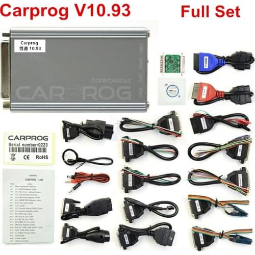 DHL Online Version Carprog v8.21 Auto repair tool CARPROG Full programmer ECU Chip Tunning Tool Full Adapters Car prog DHL Free