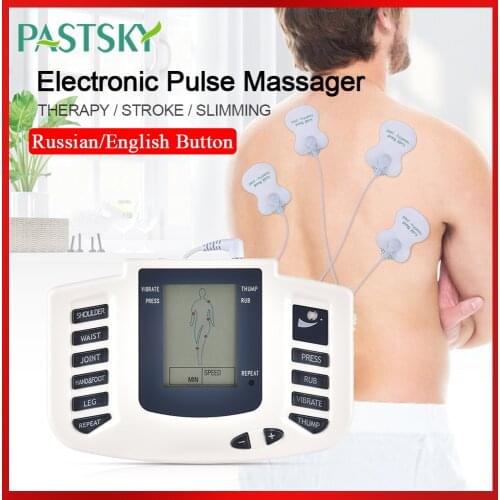 JR309 EMS Body Electrical Pluse Muscle Stimulator Tens Acupuncture Slimming Massager 16 Pads Digital Therapy Electrostimulator