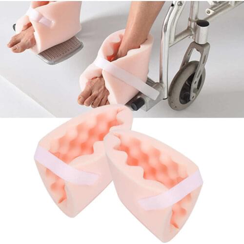 1 Pair Sponge Foot Support Pads Adjustable Feet Orthopedic Protector Pads Correction For Elderly Patients Nursing Foot Care Tool