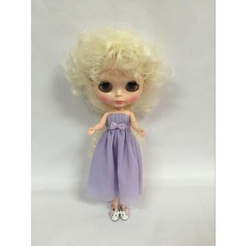 Nude blyth Doll, beige hair Factory doll ,Suitable For DIY Bei57084ge