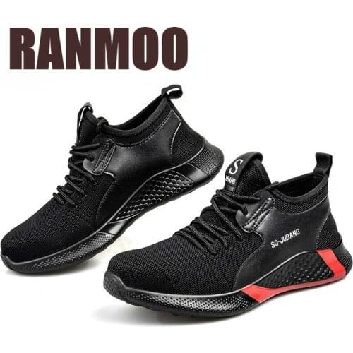 2021 Outdoor Men and Women Safety Boots Men Breathable Shoes Ultra-light Soft Bottom All Season Anti-static Work Boots Casual