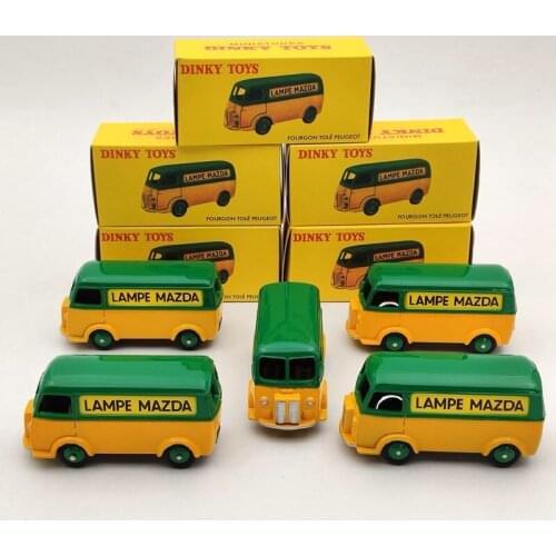Lot Of 5pcs Atlas 1:43 Dinky Toys 25B For P~geot Fourgon Tole D.3.A LAMPE MAZDA