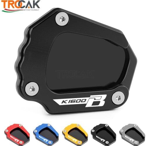 2020 NEW LOGO For BMW K1600B K1600 B 2017 2018 2019 2020 CNC Kickstand Foot Side Stand Extension Pad Motorcycle Accessories