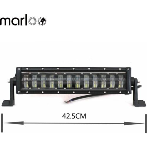 Marloo Newest Car 17 Inch Light Bar 96W Offroad Led Bar Dual Row LED Work Lights High Low Beam For Jeep Truck, 4X4, ATV, Boat