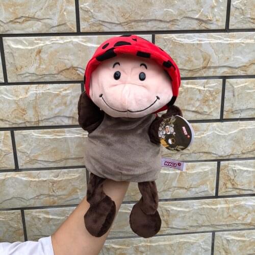 30cm scarab beetle cartoon infant finger plush toy animal hand puppet child parent-child storytelling props for baby gifts