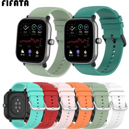 20MM For Huami amazfit GTS 2mini/GTS2/GTS2/2E Soft Silicone Sport Watch Band For Garmin Venu/SQ Smart Watch Bracelet Accessories