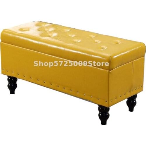 European Style Shoe Store Shoe Test Bench Clothing Store Sofa Shoe Change Bench Fitting Room Storage Stool Storage Stool Footsto