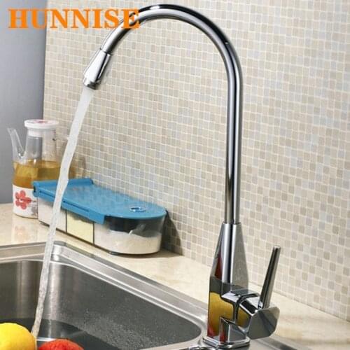 Kitchen Sink Water Faucet Hot and Cold Solid Brass Kitchen Sink Mixer 360 Swivel Mixer Kitchen Faucet