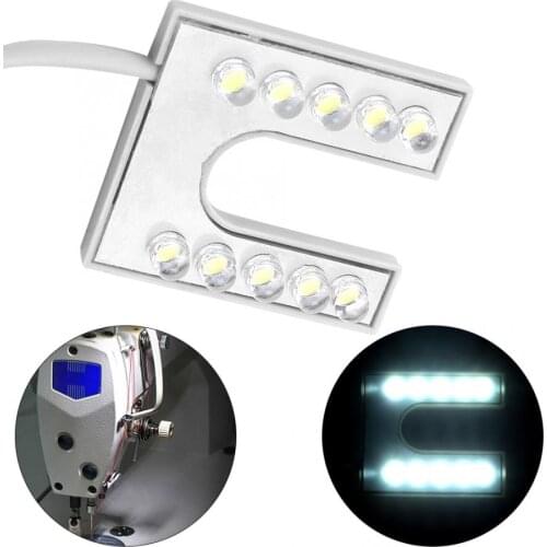 AC 110-265V LED Light Flexible Gooseneck Lamp with Magnetic Base For Sewing Machine With EU Plug