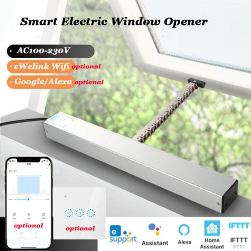 EWelink Electric Window Opener Smart Window Motor Wifi Remote Home Control Home Assistant IFTTT Alexa Set Open percentage 600mm