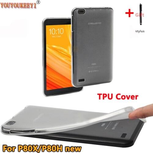 High Quality Transparent frosting TPU Cover For Teclast P80X 8.0 Inch Tablet All-inclusive Drop Resistance Case For P80H New