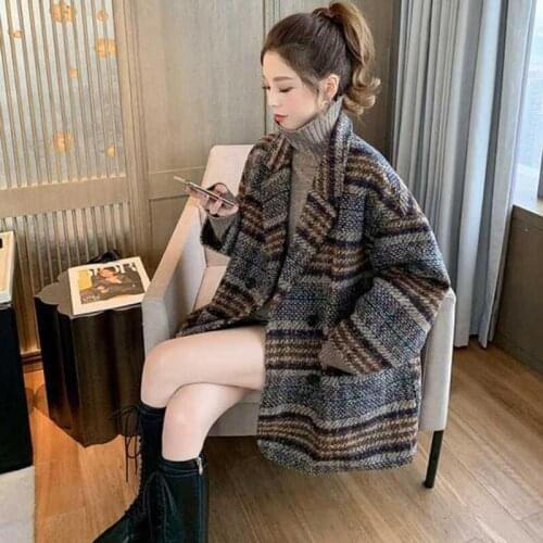 Женские твидовые пальто WERTUIOP China At AliExpress