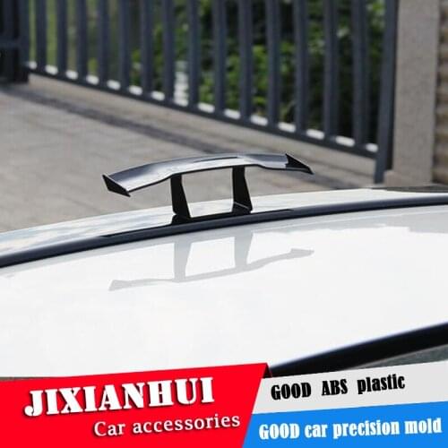 For General Car tail mini spoiler modified GT small tailwing mini with no punch in the ABS spoiler character decoration movem