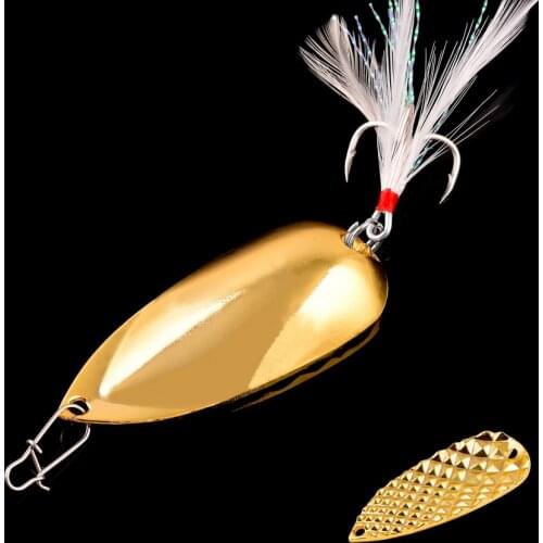 1Pcs Metal Vib Cicada Spinners Spoon Lures 7g 10g 15g 20g Artificial Bait With Feather Hook Fishing Tackle for Bass Pike Perch
