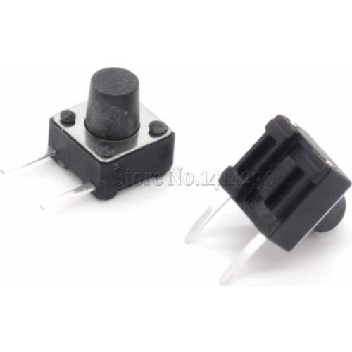 20Pcs 6*6*7MM 6X6X7MM SMD Tact Light Touch Switch 2 Pin Side Button Micro Button 6*6*7H