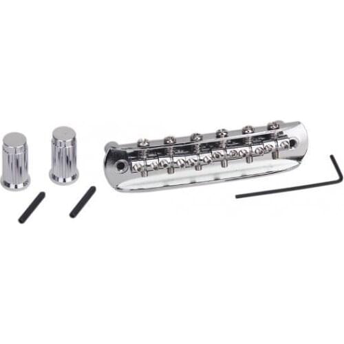 5 Chrome Plated Bridge Tail for with Mounting Cups Fit