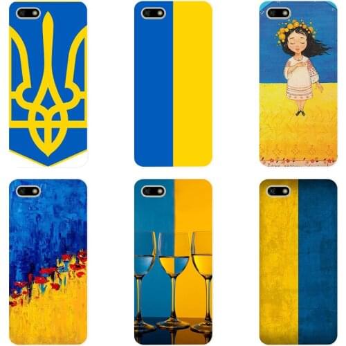 87H Ukraine Flag Soft Silicone Tpu Cover Case for huawei Honor 7a pro 7x play case