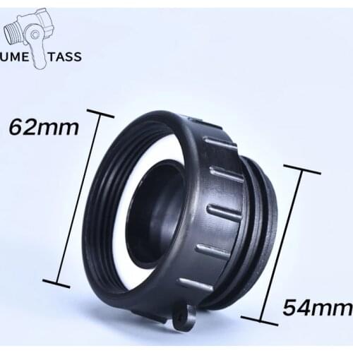 IBC Tank Adapter 62mm fine teeth to 54mm coarse teeth for Schutz Valve Garden water tank Connector