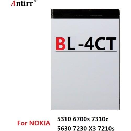 BL-4CT BL 4CT Phone Battery For Nokia 2720 6600 Fold 5630 5630 XpressMusic 6700 Slide 7210 7230 7310 Classic Supernova X3 X3-00