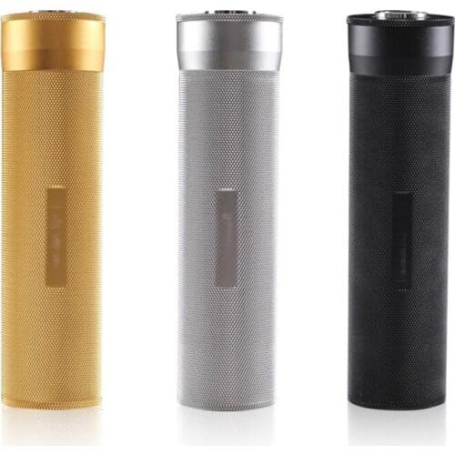 Cigar Case Humidor Gadgets Travel Aluminium Alloy Cigar Tube Portable Jar Metal W/ Humidifier Hygrometer