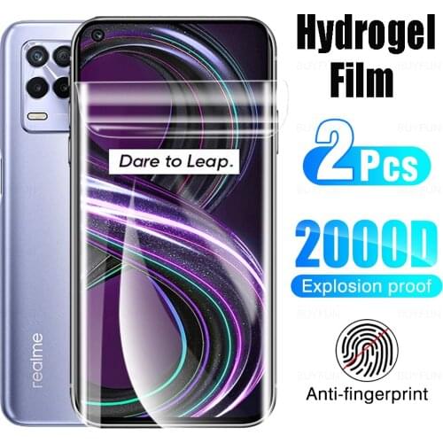 2PCS Full Cover Hydrogel Film Protection For OPPO Realme 8S 8i Smartphone Screen Protective Film Realmi 7 8 Pro 4G/5G Not Glass