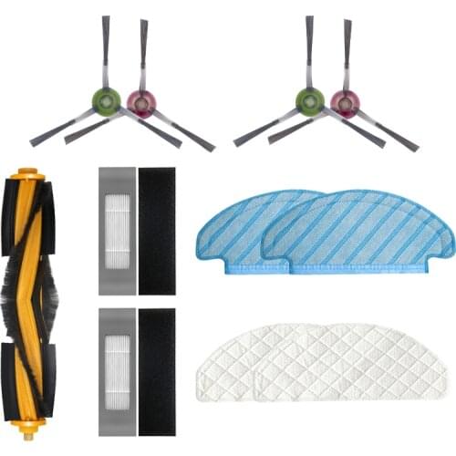 Hepa Filter Mop Cloths for Ecovacs Deebot Ozmo T8 Vacuum Cleaner Main Brush Side Brushes Cleaning Disposable Rags