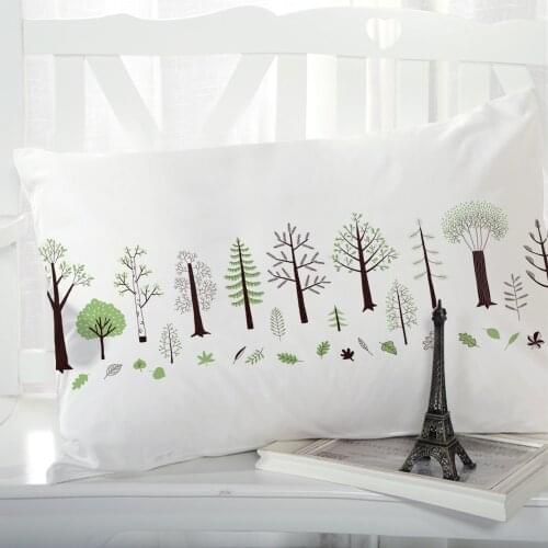 1pc Pillow cover Pillow case Luxury Bedding Pillowcase Pillowcovers decorative 50x70 Customizable size 3D Print Flowers tree