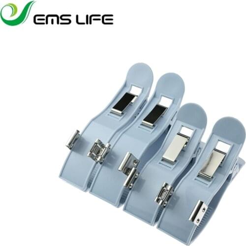 Nickel-plated EKG clamp,3.0&4.0 double purpose,bule col