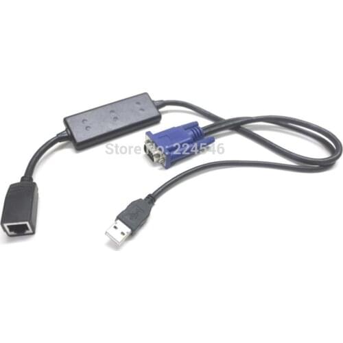 USED DP/N OUF366 520-294-504 USB KVM POD Cable For Dell Server KVM System Interface