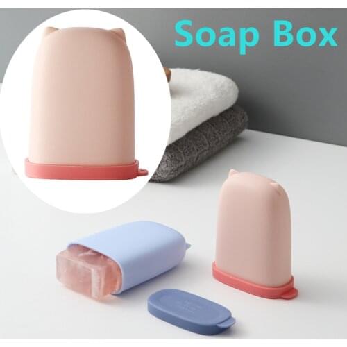 Portable Small Soap Box Sealed And Leak-Proof Personal Care Travel Supplies Soap Box Travel Essential AA