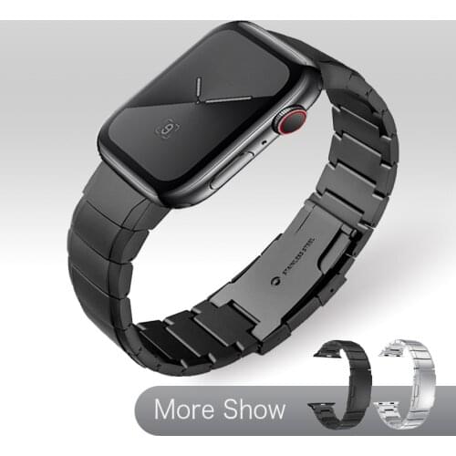 For Apple Watch Series SE 6 5 4 3 Watchband Stainless Steel Metal Watch Band Bracelet For Apple Watch 38/42/40/44mm Wrist Strap