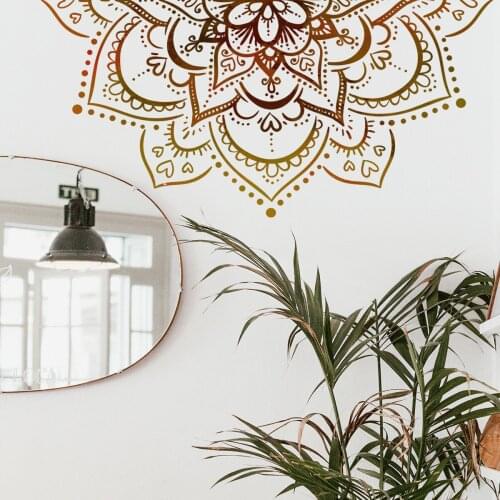 Lotus Painting Decoration Self Adhesive Wall Sticker Study Living Room Bedroom Background Wall Creative Wall Sticker