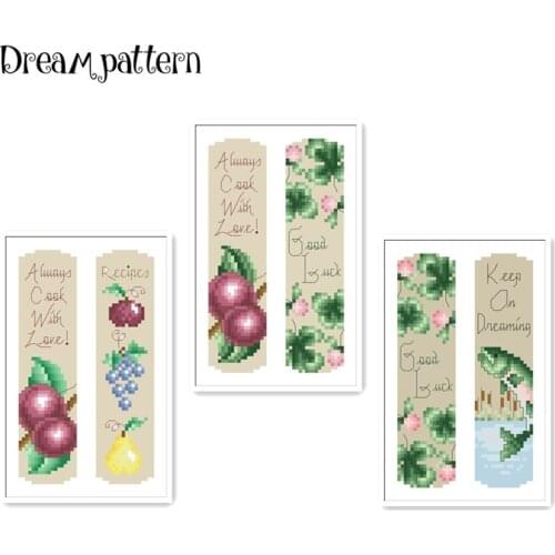 Tiger dogs patterns on both sides bookmarks cross stitch kit counted 18ct 14ct Plastic Fabric needlework embroidery Craft kit