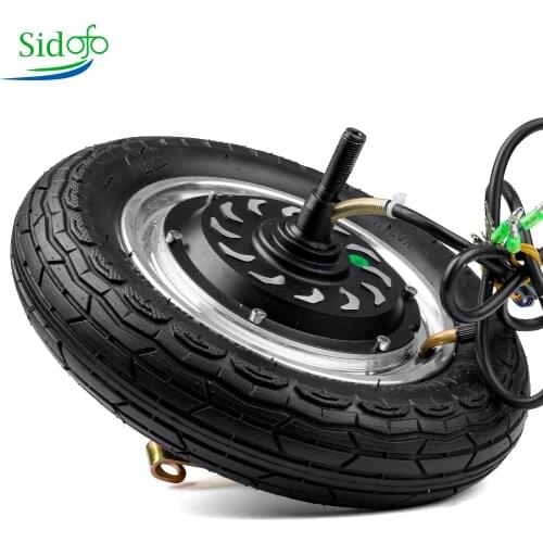 10 inch Scooter Folding Wheel Hub Motor Kit Electric Brushless 300-350W 24V 36V 48V Non-Gear for E bike Balance Car DIY Cycling