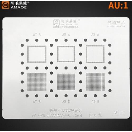 BGA Reballing Stencil Template for iphone A7/A8/A9 A10/A11/A12/A13/A14 CPU RAM