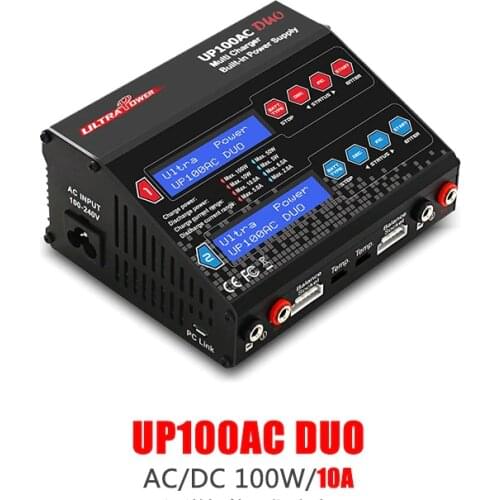 Ultra Power UP100AC DUO 100W LiPo/LiFe/NiMH Battery Balance Charger Discharger