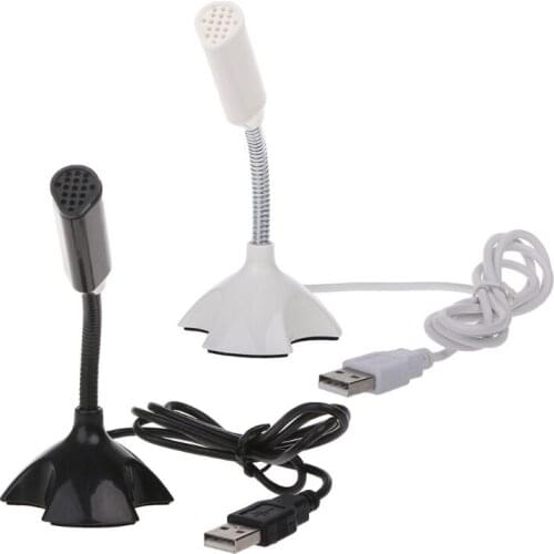 High Quality USB Microphone Studio Speech Chatting Singing KTV Mic With Holder For PC Laptop Microphone