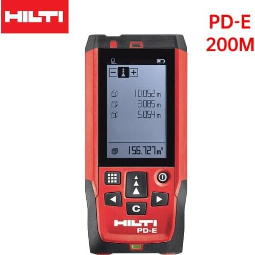 HILTI PD-E High-Precision Infrared Laser Instrument Electronic Rangefinder 200m Indoor Digital Measurement Tools Range Finder