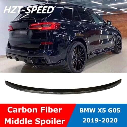 G05 Carbon Fiber Rear Middle Wing Trunk Spoiler For BMW X5 G05 Car Modification 2019-2020