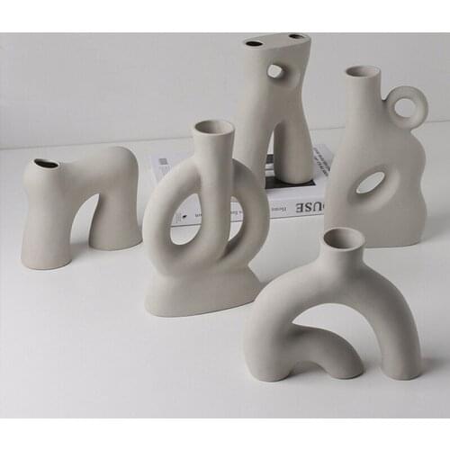 1pcs Nordic Ins Vegetable Burn Art Craft Ceramic Vase Vegetarian Ceramic Flower Pot Art Vases Home Decoration Ornament Gifts