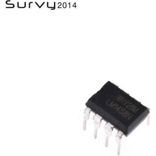 10PCS LM1458N DIP-8 LM1458 DUAL OPERATIONAL AMPLIFIER IC