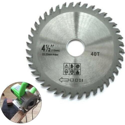 4.5 inch 40T Metal Circular Saw Blade Disc Woodworking Rotary Cutting Grinder Home Hardware Accessories Gardening Supplies