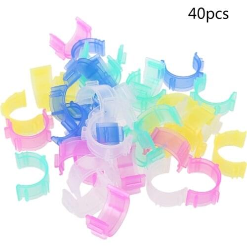 40pcs Colorful Sewing Thread Holder Bobbin Clips Small Clamp Tool for Embroidery Quilting