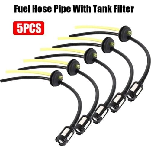 5pcs Filter Oil Pipe Assy Fuel Tube Fuel Tank Filter Universal Fit Oil Pipe Fuel hose Fit Honda GX22 GX31 GX35 & 4 Stroke Engine