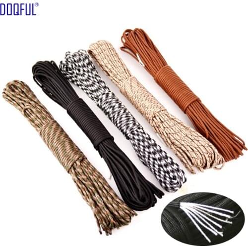 100FT 31m Umbrella Rope 550 Military Rope Paracord 7 Core Climbing Camping Emergency Survival Paracord Parachute Cord Safety
