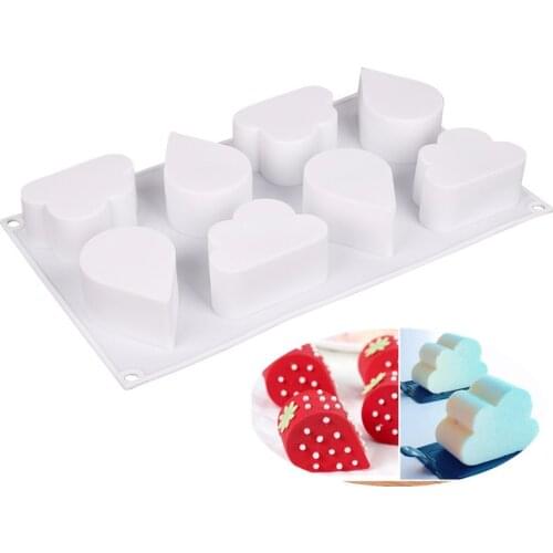 8 Holes Irregular Cloud Silicone Cake Mold For Baking Mousse Chocolate Sponge Moulds Pans Cake Decorating Tools Moule